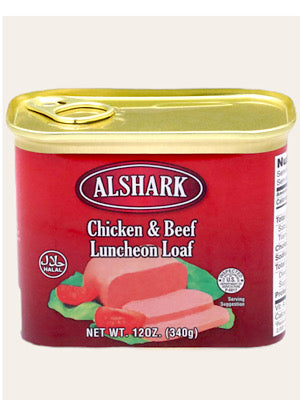 Chicken and Beef Luncheon Loaf - Alshark - 12oz (340g)