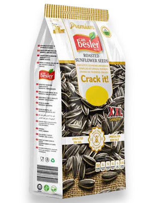 Sunflower Seeds Roasted Unsalted - Can Besler - 10oz (283g)