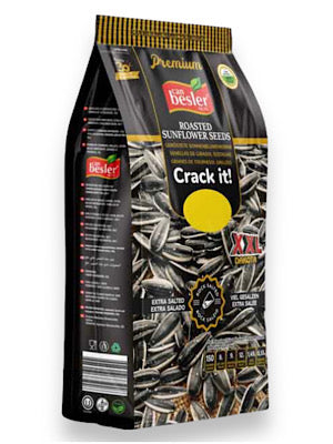 Sunflower Seeds Roasted and  Extra Salted- Can Besler - 10oz (283g)