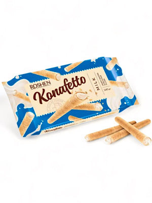 Wafer Rolls With Milk Konefetto - Roshen - 140g