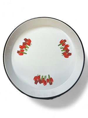 Metalac Enamel Shallow Baking Tray 40cm