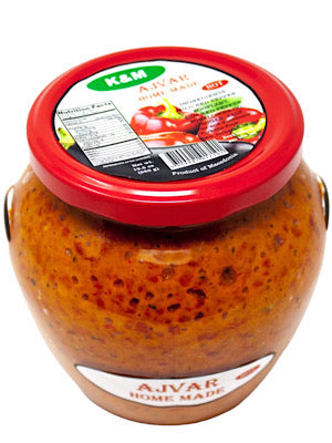 Hot Ajvar Vegetable Spread- Es - 550g