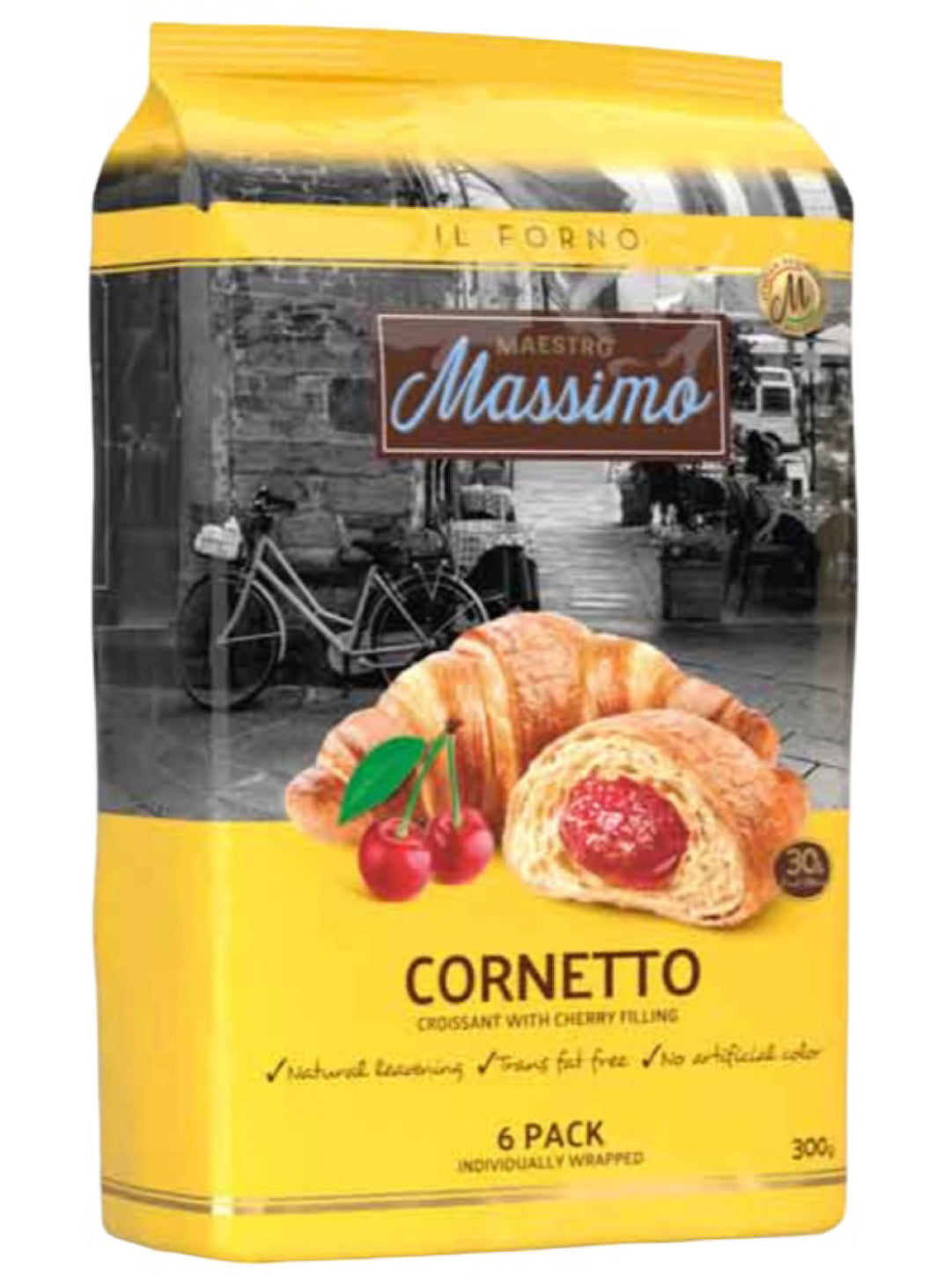 Croissants with Cherry Filling - Massimo - 300g