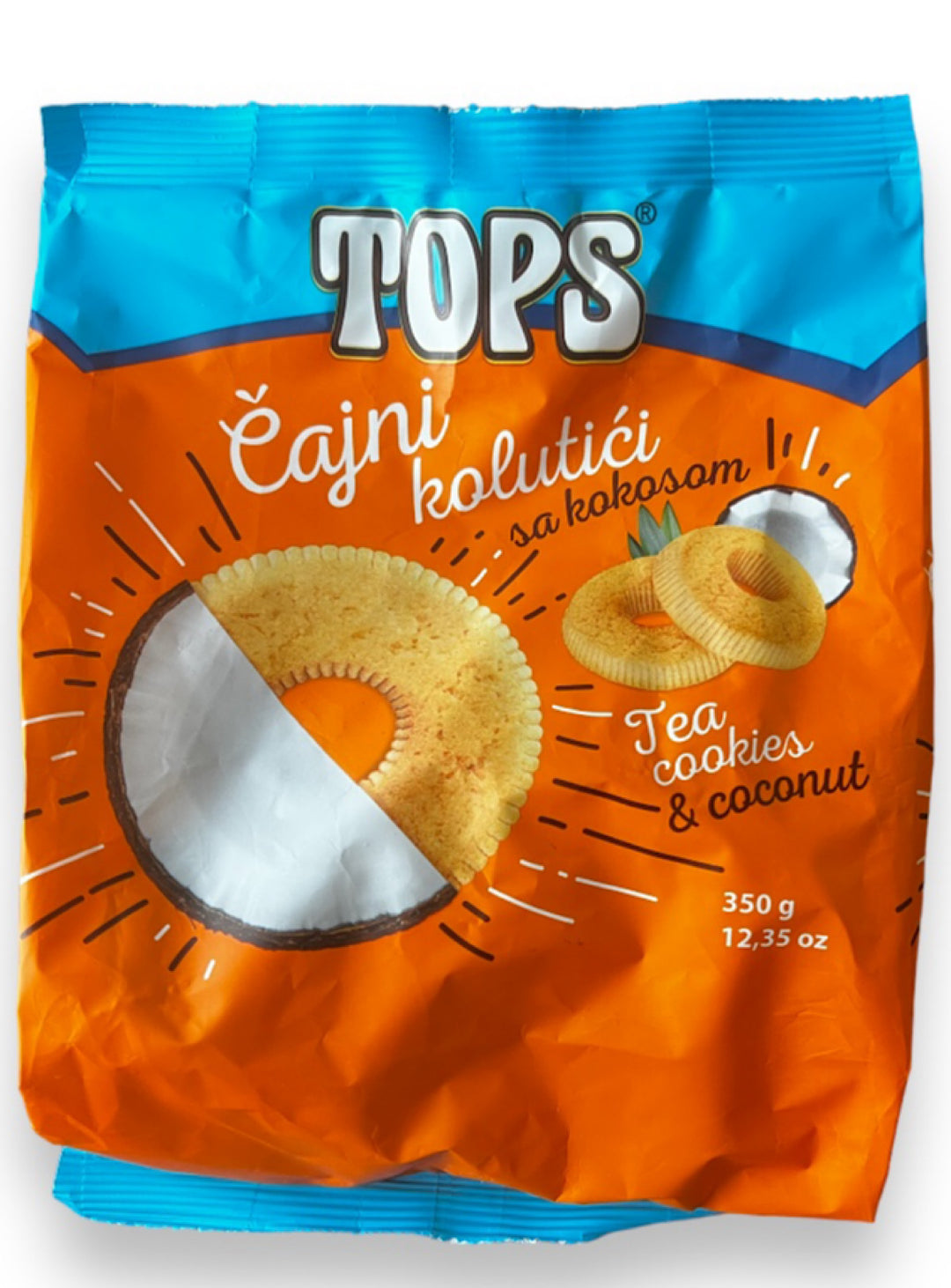 Tops Tea Biscuits Coconut- Agrokomerc - 350g