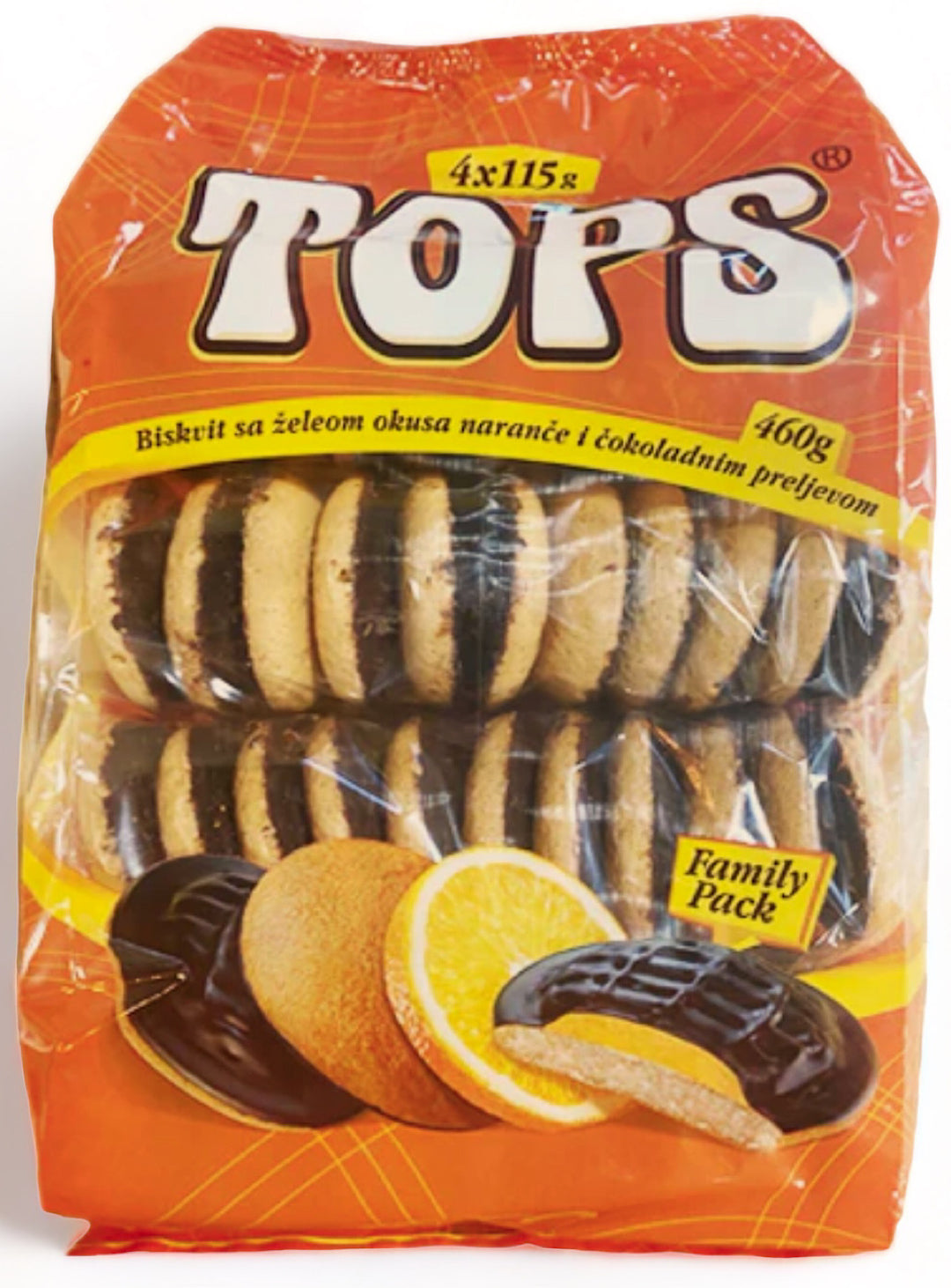 Orange Jaffa Cakes Family Pack- Tops - 460g