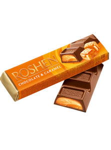 Chocolate Bar with Carmel filling Baton - Roshen - 40g