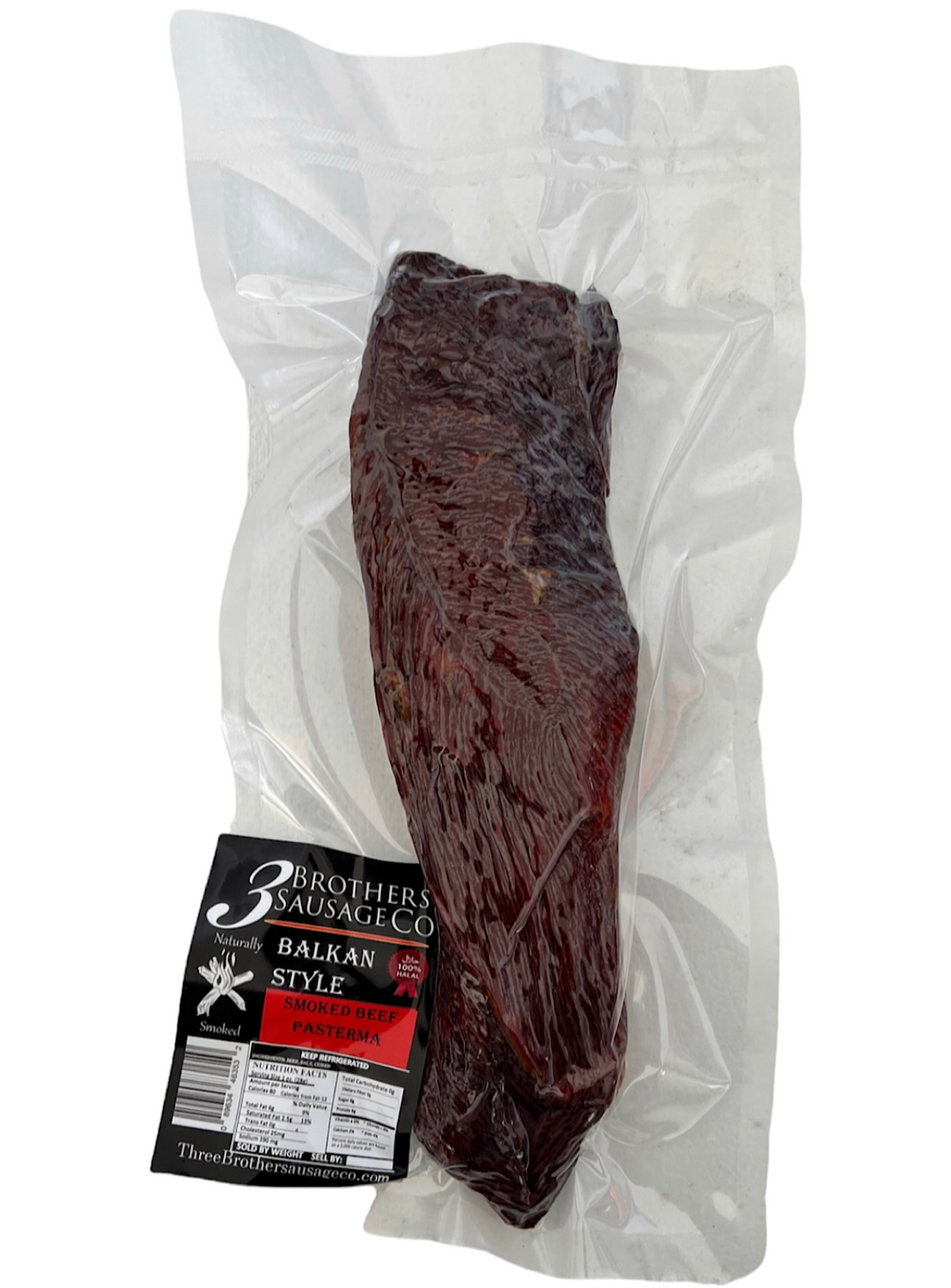 Smoked beef - Three Brother Sausage Company - 1.1 Lb