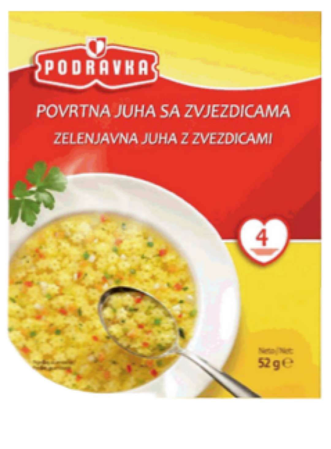 Vegetable Soup with Stars  - Podravka - 52g