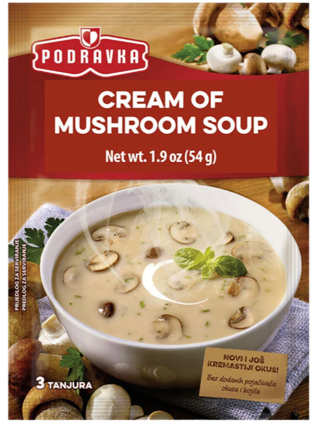 Cream of Mushroom Soup - Podravka - 54g