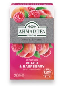 Peach and Raspberry tea - Ahmad Tea - 20 tea bags