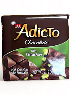 Chocolate with Pistachio - Eti - 60g