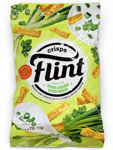 Sour Cream with Herbs Crisps - Flint - 70g
