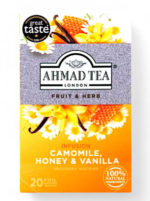 Camomile Honey and Vanilla Tea - Ahmad Tea - 20 Tea Bags