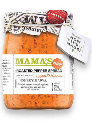 Hot Ajvar Roasted Pepper Spread - Mama’s - 19oz