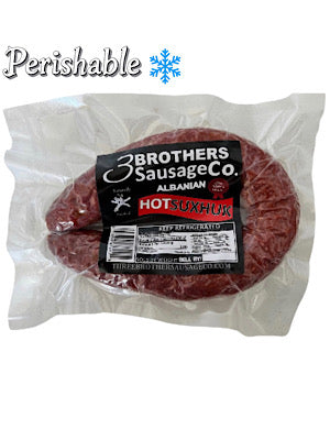 Suxhuk Kosovo Hot  - Three Brothers Sausage Company - 1 Lb ( Ship date on October 26, 2026