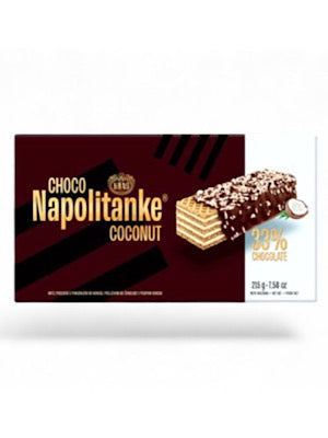 Napolitanke Chocolate Coconut Covered wafers - Kras - 215g