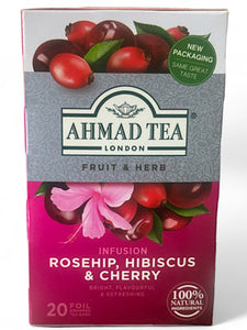 Rosehip Hibiscus and Mixed Berries Tea - Ahmad Tea - 20 tea bags