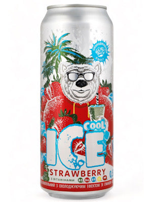 Strawberry Soft Drink - Ice Cool - 0.5L
