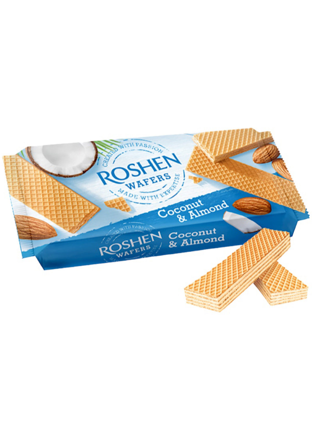 Coconut and Almond Wafers - Roshen - 216g