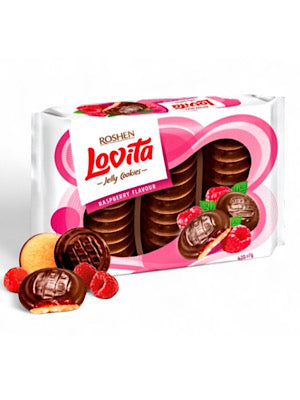 Raspberry Lovita Jelly Cookies - Roshen - 420g