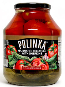 Marinated Tomatoes with Gherkins - Polinka - 1630g