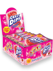 Crazy Dips Strawberry lollipop - Chupa Chups - 1 pc