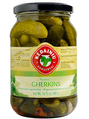 Pickled Cucumbers Gherkins - Kedainiu - 480g