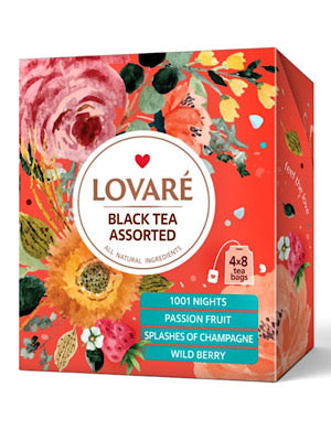 Black Tea Gift Set - Lovare - 32 tea bags