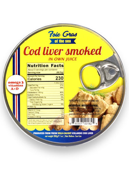 Smoked Cod Liver - Foie Gras - 202g – Elona Market