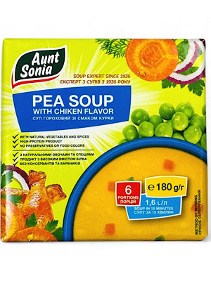 Pea Soup Dry with Chicken flavor - Aunt Sonia - 180g