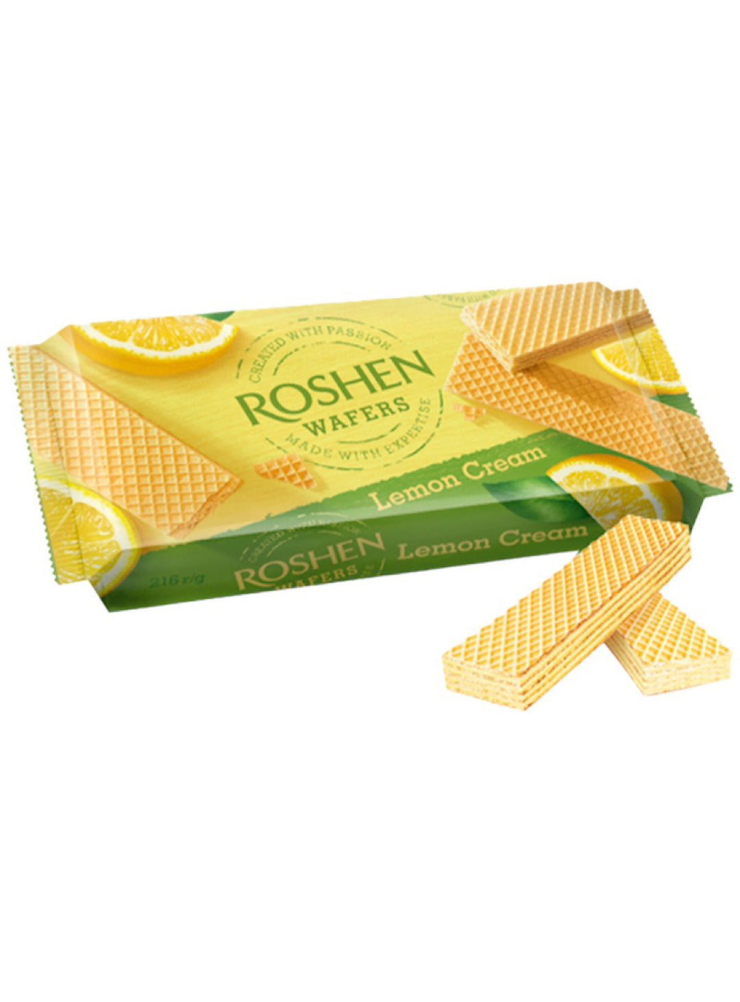 Lemon Cream Wafer - Roshen - 216g