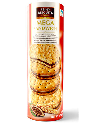 Mega Sandwich Cocoa Cream Filled Biscuits - Feiny Biscuits - 500g