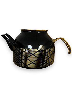 Teapot Black and Gold