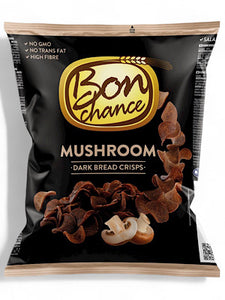 Mushroom Dark Bread Crisps- Bon Chance - 120g