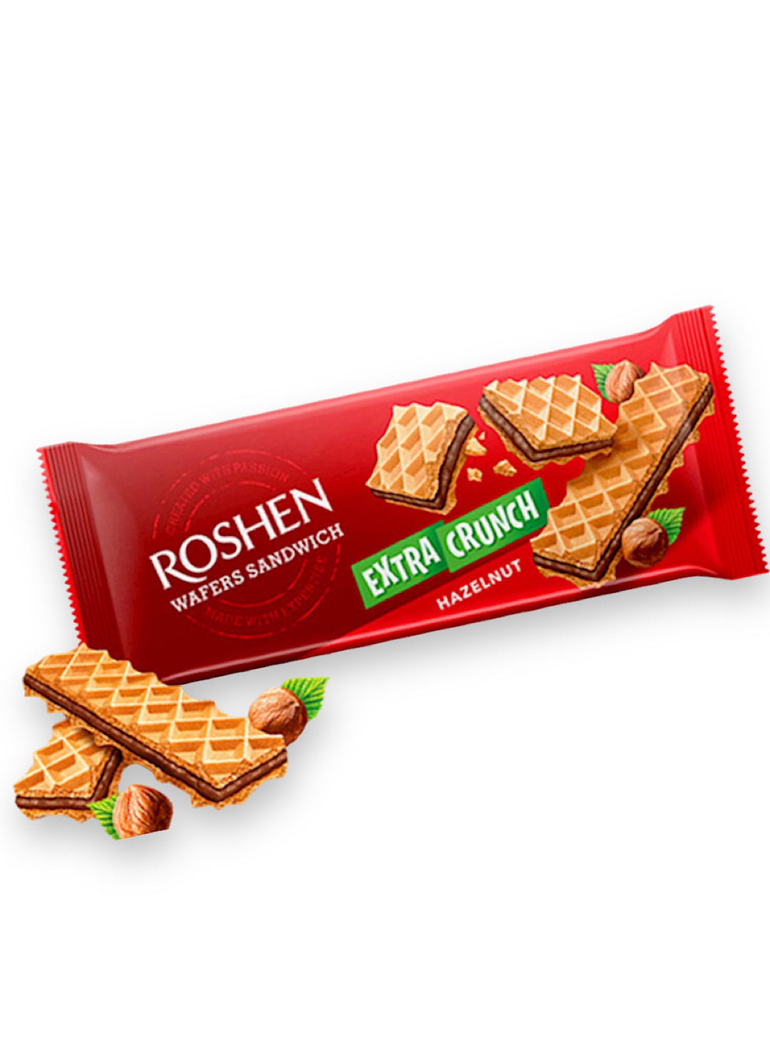Hazelnut  Chocolate Extra Crunch Wafer - Roshen - 152g