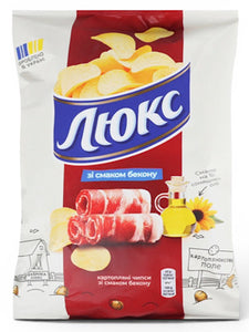 Bacon flavored Potato Chips - Lux - 125g