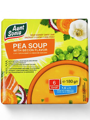 Pea Soup Dry with Bacon flavor - Aunt Sonia - 180g