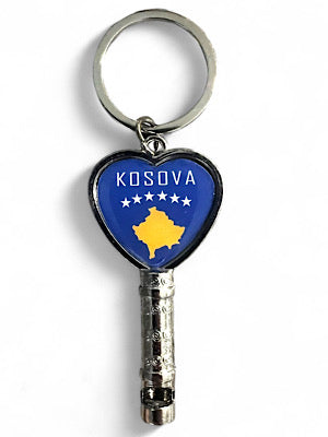 Kosovo Key Heart - Key Chain