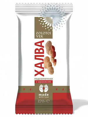 Sunflower and Peanut Halva - Zolotoy - 500g