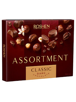 Dark Chocolate Classic Assortment Boxes - Roshen - 145g