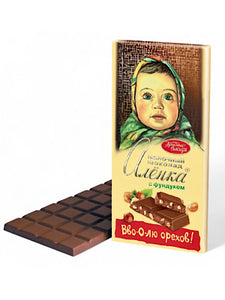 Alenka Hazelnut Chocolate Bar - Krasnyi Oktyabr - 200g