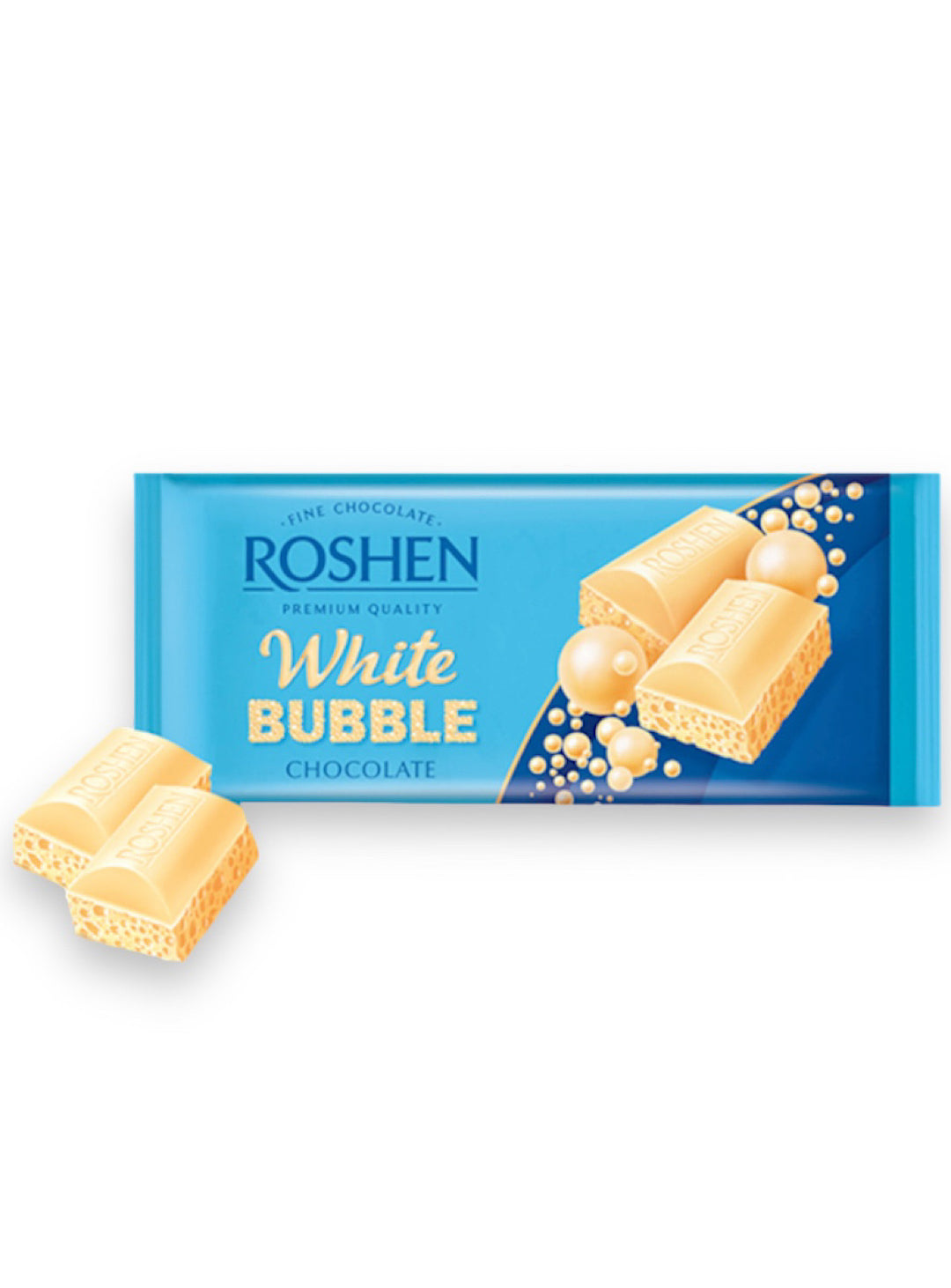 White Chocolate Bubble Bar - Roshen - 80g