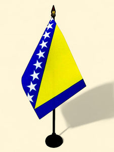 Bosnia and Herzegovina Table Flag 4'' x 6''