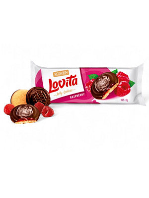 Raspberry Lovita Jelly Cookies - Roshen - 135g