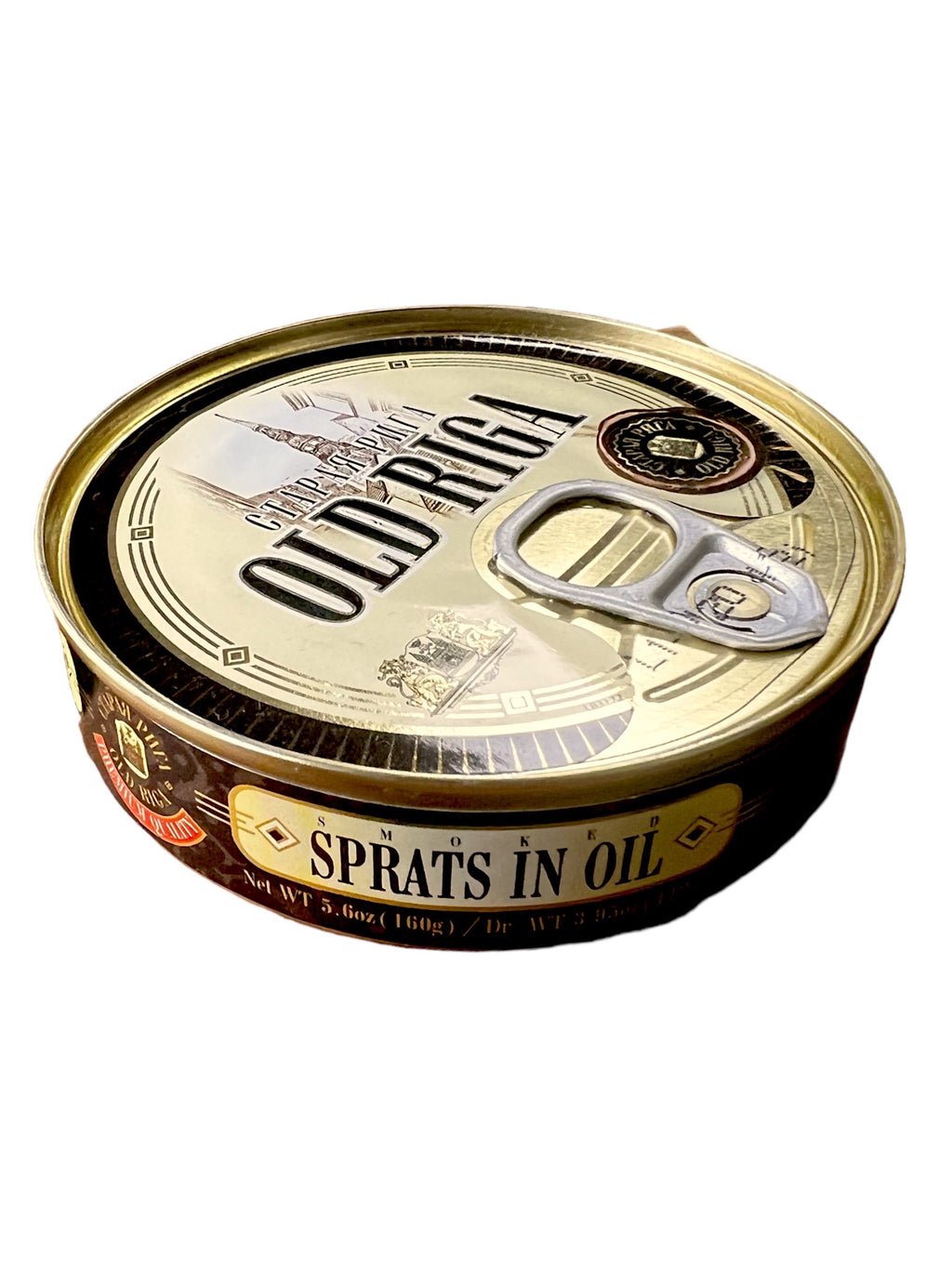 Smoked Sprats in Oil - Old Riga - 160g 5.6oz