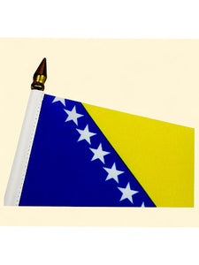 Bosnia and Herzegovina Table Flag 4'' x 6''