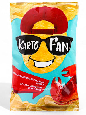 Crab Flavored Potato Chips - Kartofan - 130g