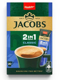 2 in 1 Original Instant Coffee - Jacobs - 20 Pouches 12.6g
