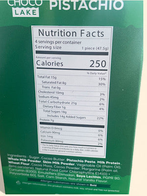 Kunafa Pistachio Chocolate - Choco Lake - 190g
