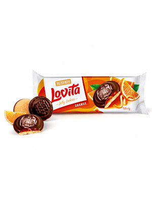 Orange Lovita Jelly Cookies - Roshen - 135g